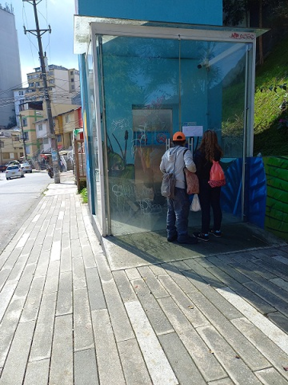 El ascensor del Parque de la Mujer, en Manizales, lleva buen tiempo en mantenimiento. La Alcaldía no da respuesta de por qué.