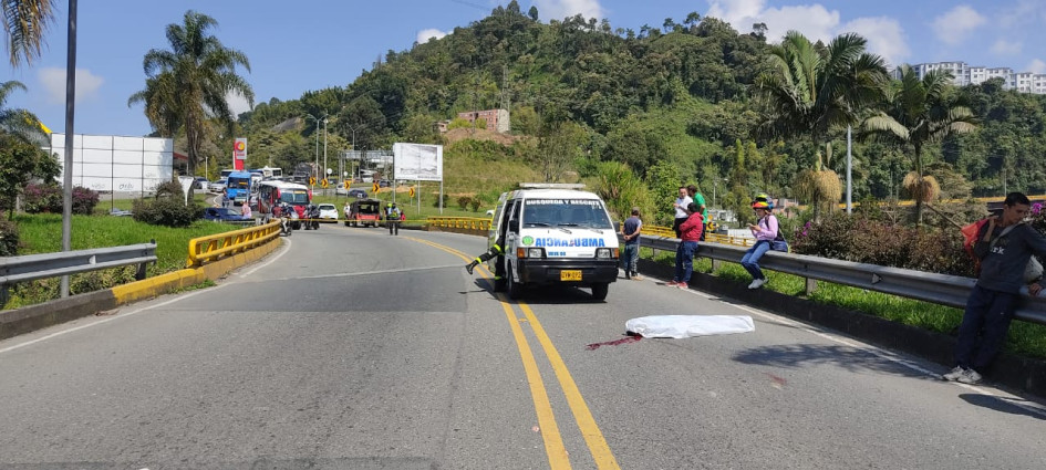 El accidente fue en el descenso desde la Plaza de Toros hacia La Uribe.