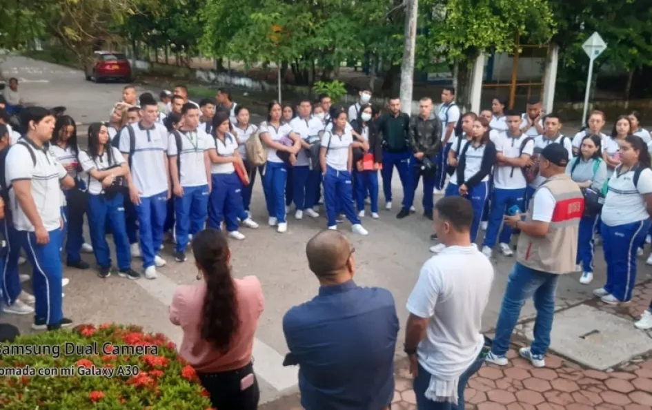 Bloqueo a los estudiantes del Sena en La Dorada. 