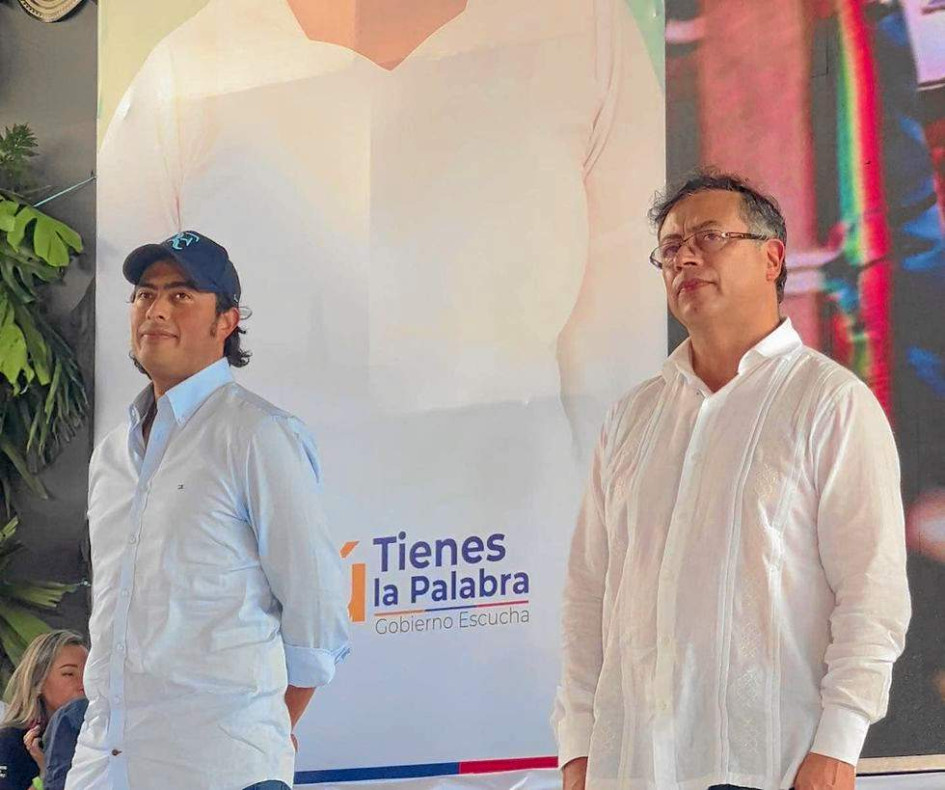 Foto | Tomada de Instagram de Nicolás Petro | LA PATRIA Nicolás y Gustavo Petro, hijo y padre, ambos políticos.