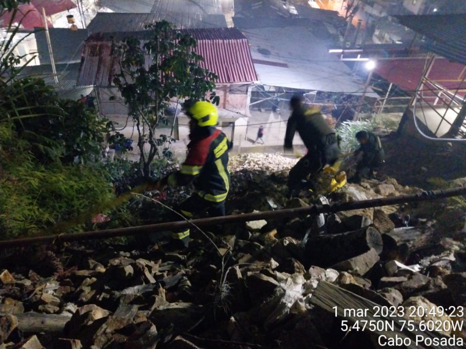 Incendio en Marmato.