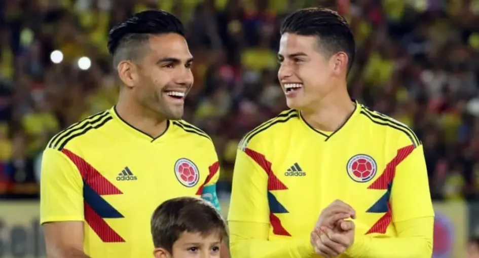 Radamel Falcao y James Rodríguez.