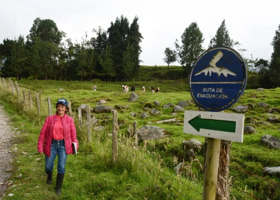 Flor Alba Rodríguez, de la vereda Papayal de Villamaría