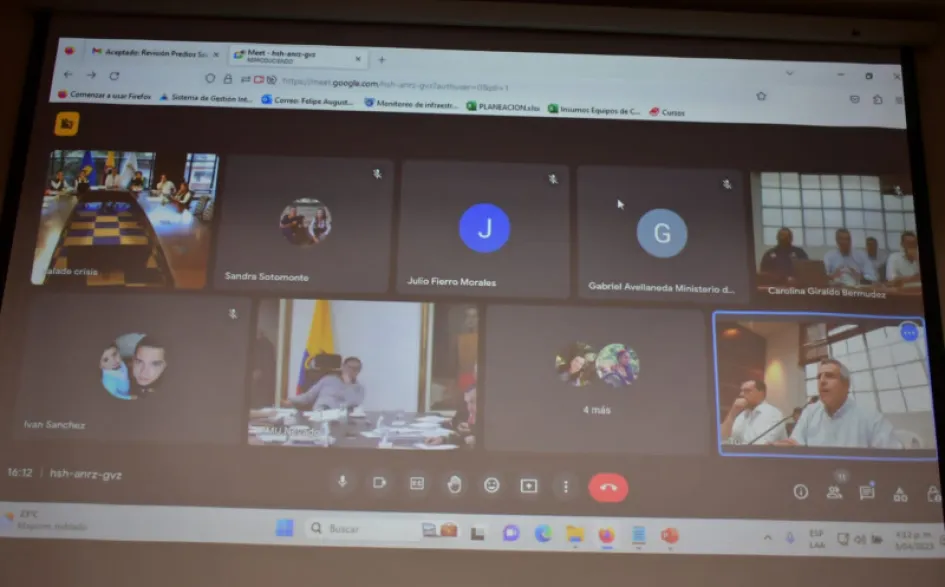 PMU del presidente de la República, Gustavo Petro, con las autoridades de Caldas sobre la actividad del Volcán Nevado del Ruiz. 