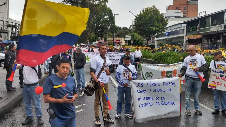 Libertad y orden, marcha en respaldo a la Fuerza Pública en Manizales
