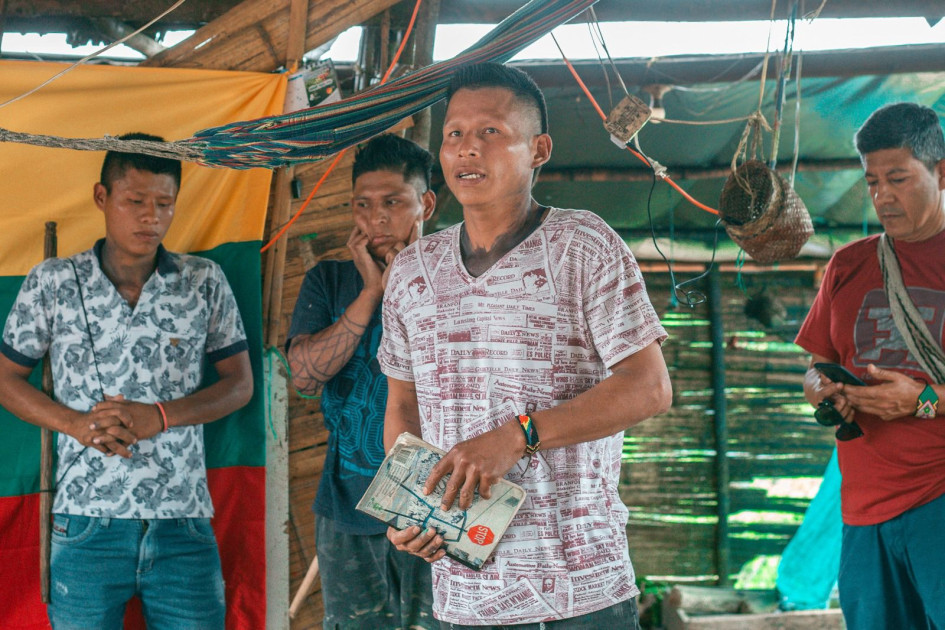 El encuentro se desarrolló en la comunidad indígena Caucamorro, donde también se asienta la comunidad Embera Dobida, desplazada por la violencia en el Chocó.