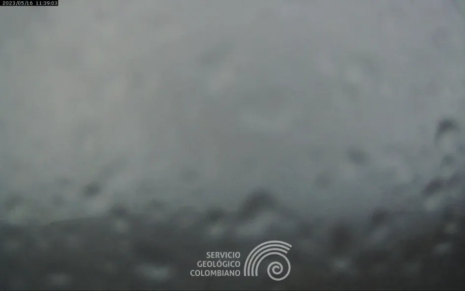 Es poca la visibilidad que se observa este martes en el volcán Nevado del Ruiz, de acuerdo con el seguimiento diario que hace el SGC. 