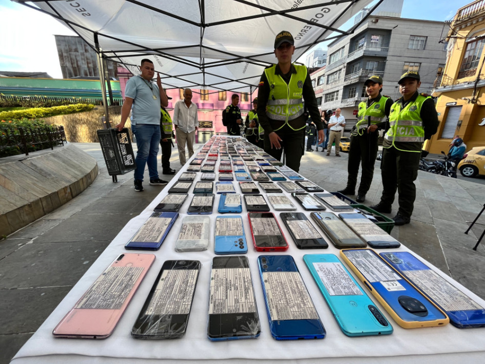 Este año se han recuperado 250 celulares en Manizales.