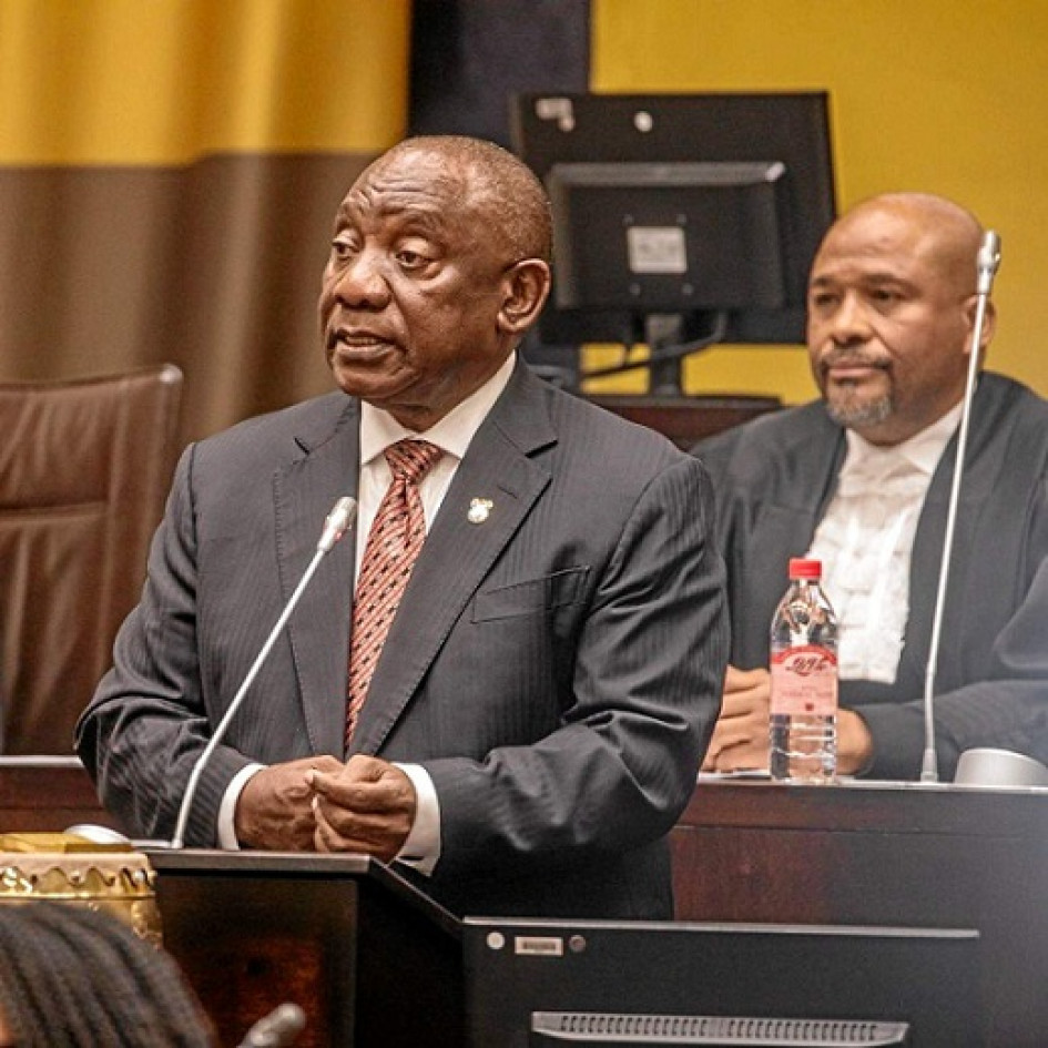 El presidente de Sudáfrica, Cyril Ramaphosa.