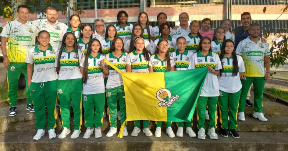 El seleccionado de Caldas, categoría sub-19, que participará desde hoy en el Selectivo a los Juegos Nacionales. 