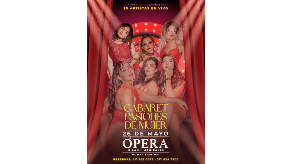 Póster del evento que se realizó en Ópera Centro de Eventos.