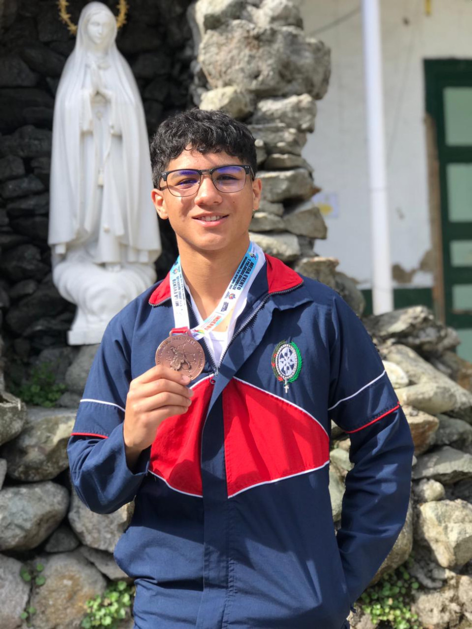 Andrés Felipe Betancur Quintero, ganador de medalla de bronce en judo a nivel nacional.