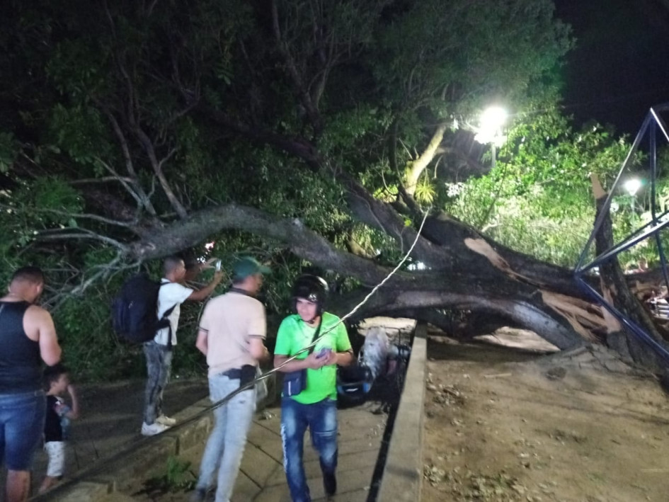 El accidente del sábado.