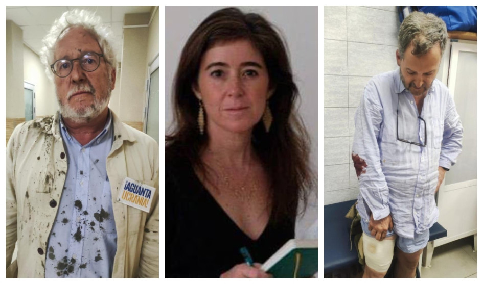 El escritor Héctor Abad, la periodista Catalina Gómez y el excomisionado Sergio Jaramillo estaban el martes en el sitio del ataque.