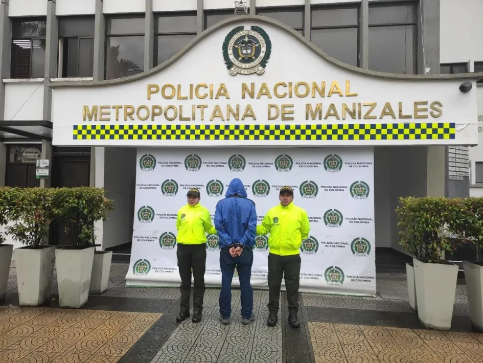 El hombre capturaron hoy en Manizales por amenazar al presidente del Once Caldas.