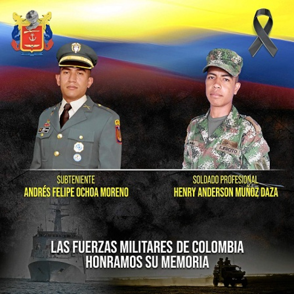 Los militares que perdieron la vida en combate.