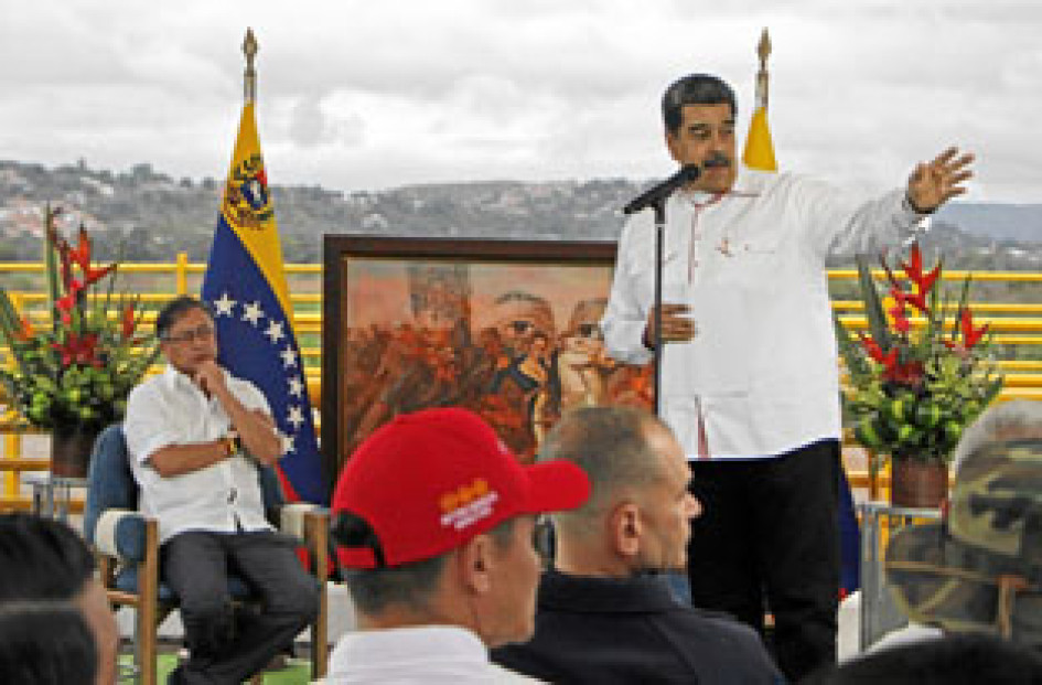 Foto | EFE | LA PATRIA  La afinidad ideológica entre Gustavo Petro y Nicolás Maduro agilizó la recomposición de las relaciones diplomáticas.