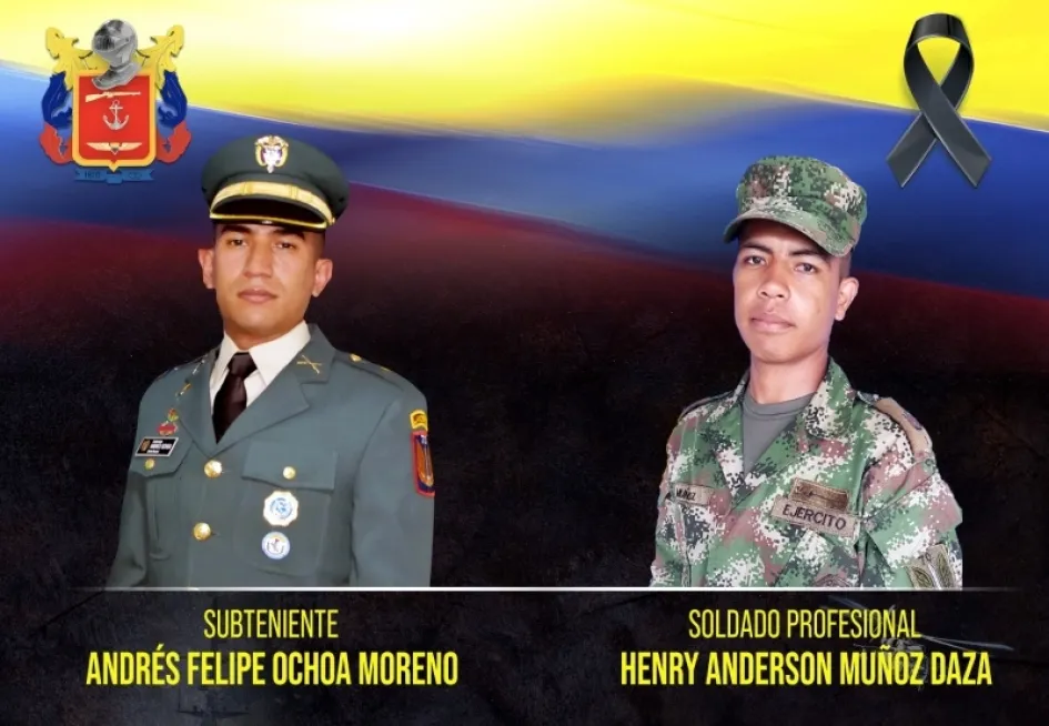 Los militares que perdieron la vida en combate. 