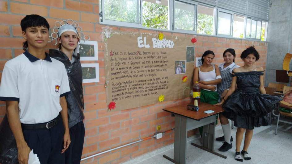 El proyecto del museo lo emprendieron los estudiantes de grado décimo para la clase de Español.