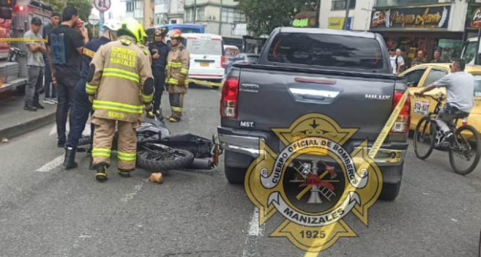 Este es el choque en el que perdió la vida el motociclista. 