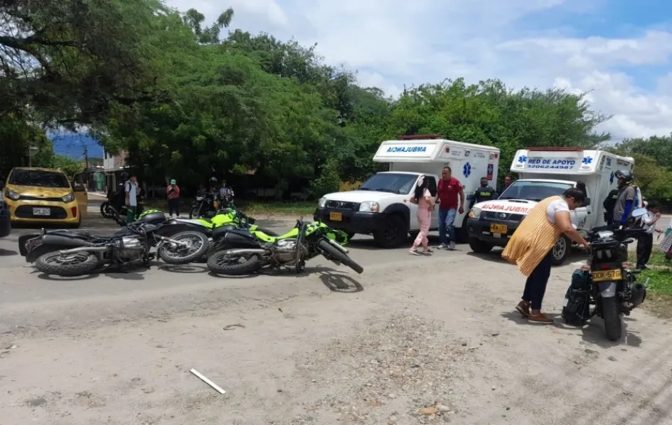 El accidente ocurrió en el cruce del barrio Los Andes, que conduce de La Dorada a Norcasia. 