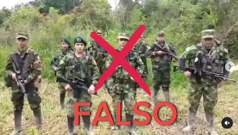 Supimos que: Video falso de disidencias de las Farc en Caldas