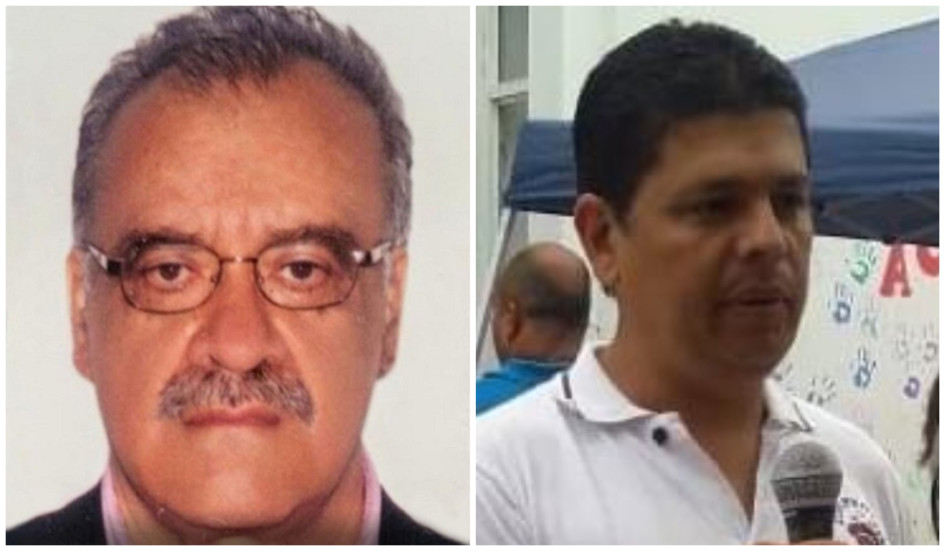 José Óscar González Hernández (izquierda) es el nuevo alcalde de Pensilvania. En La Merced su homólogo es Luis Gonzaga Carmona Noreña.º