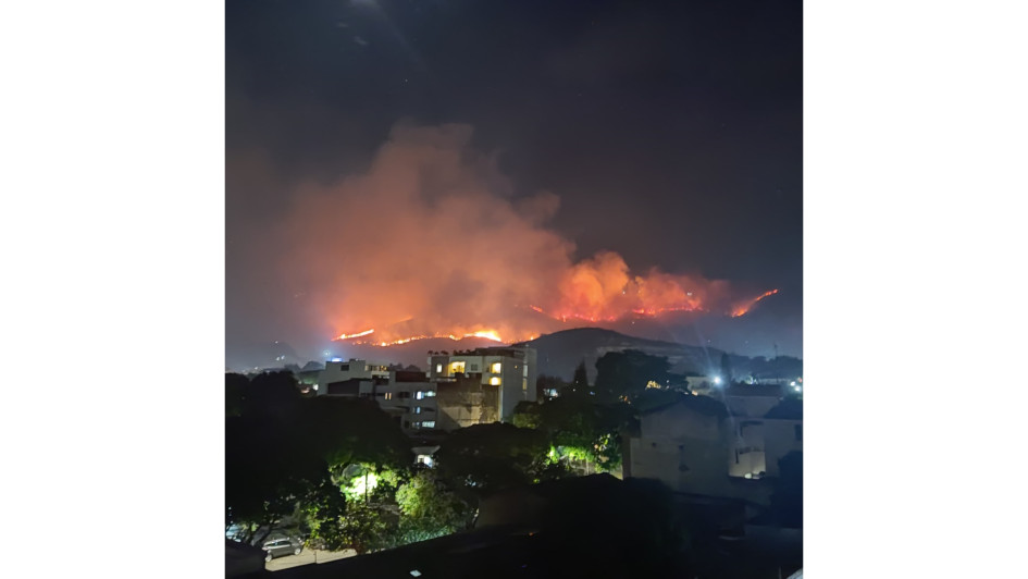 Incendio en el norte de Cali