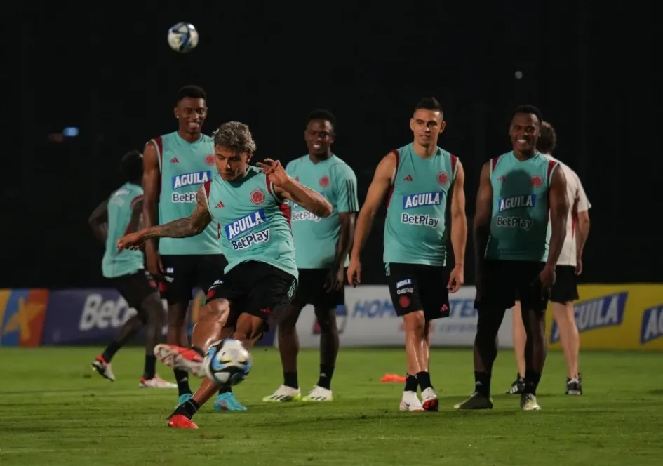 Entrenamiento de la Selección Colombia en Barranquilla.
