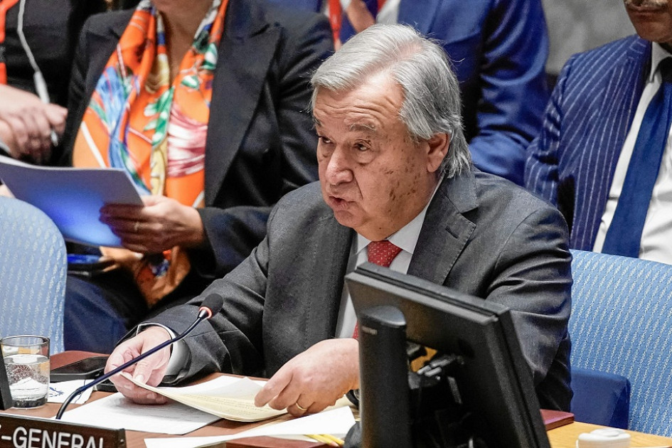 Foto | EFE | LA PATRIA  El secretario general, António Guterres, es atacado por Israel, país que pide su dimisión por criticar su actuación en Gaza.