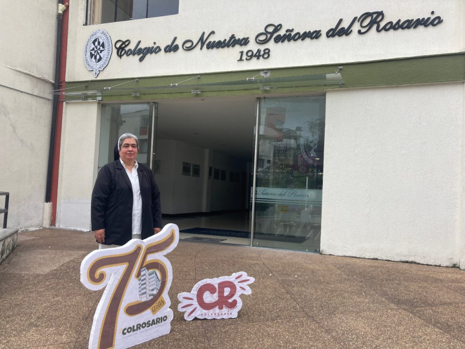 Sor Luz Patricia Pachón González, rectora del colegio Nuestra Señora del Rosario de Manizales.