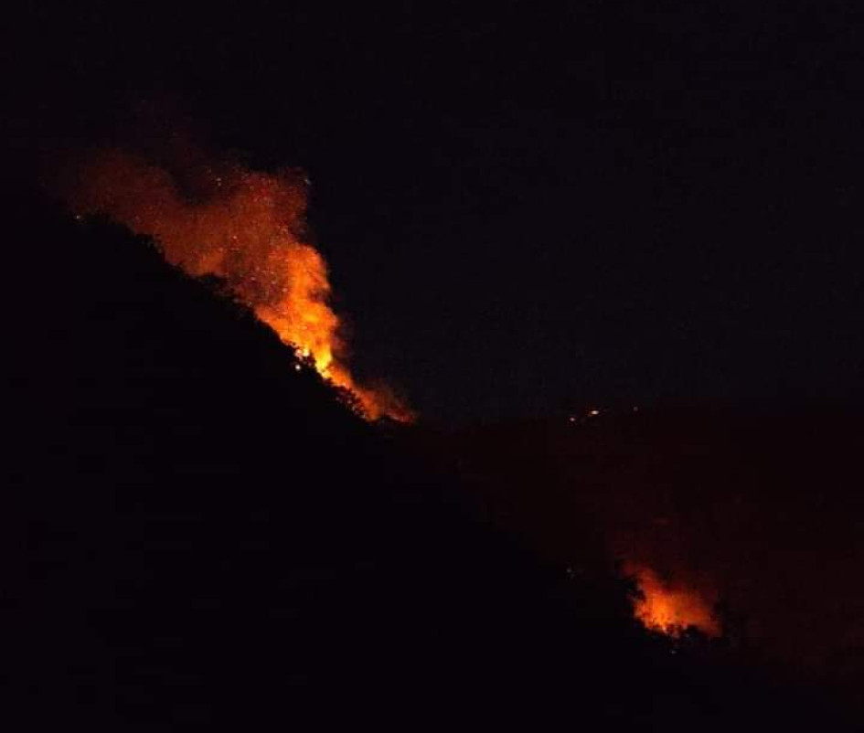 Incendio forestal en Anserma (Caldas)