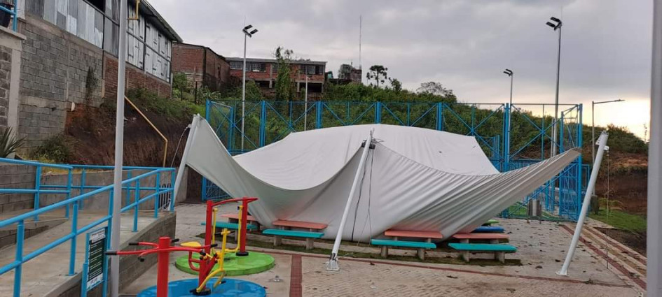 Sacudido por el vendaval