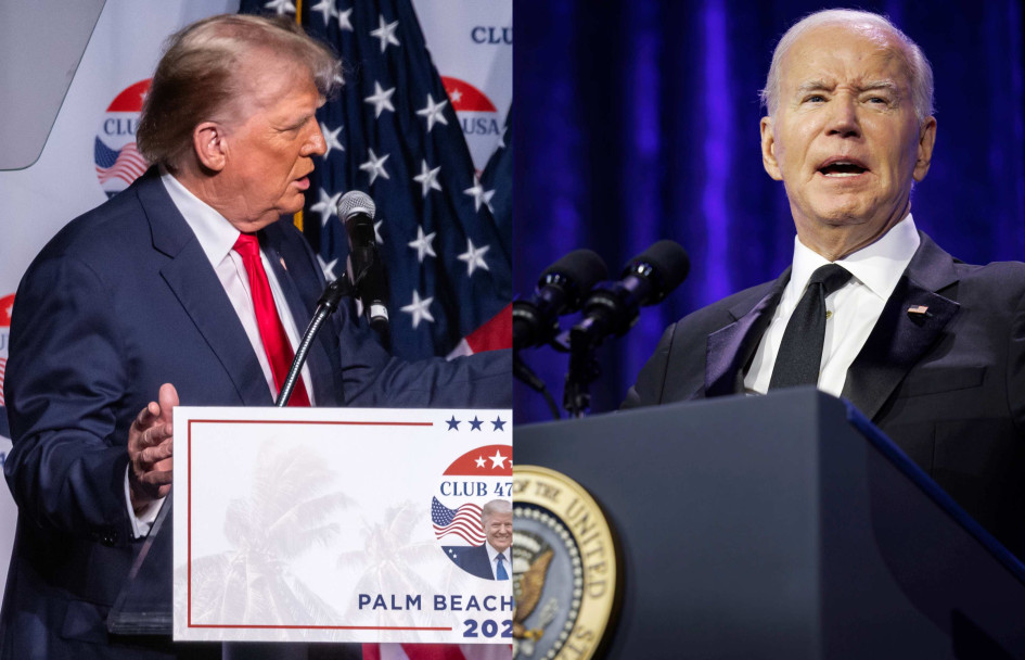 Donald Trump, expresidente de Estados Unidos, y Joe Biden, actual mandatario.