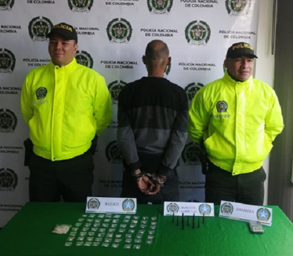 El sujeto fue aprehendido por la Policía en el sector de Los Vagones, en Villamaría (Caldas).