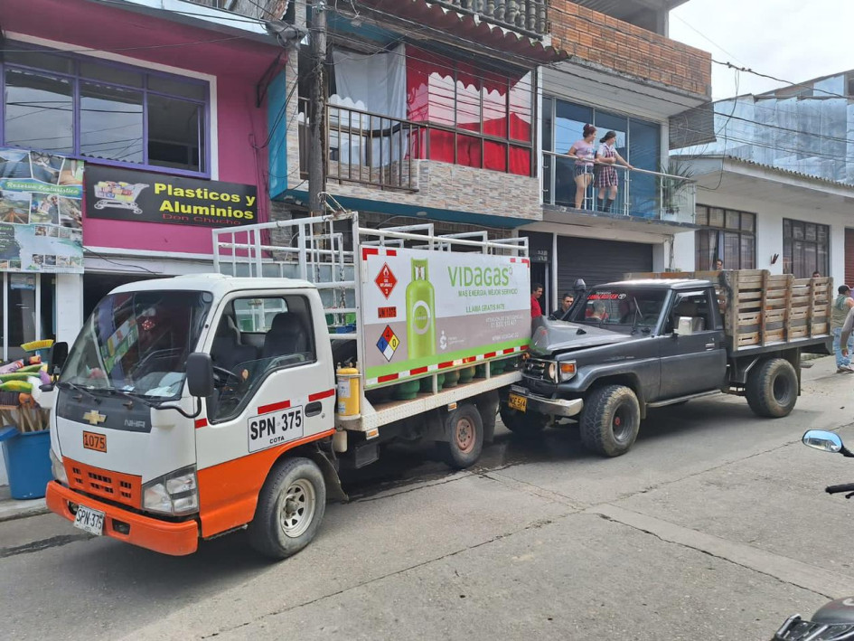 El accidente ocurrió a las afueras del casco urbano de Samaná, frente a la Cooperativa de Caficultores del municipio.