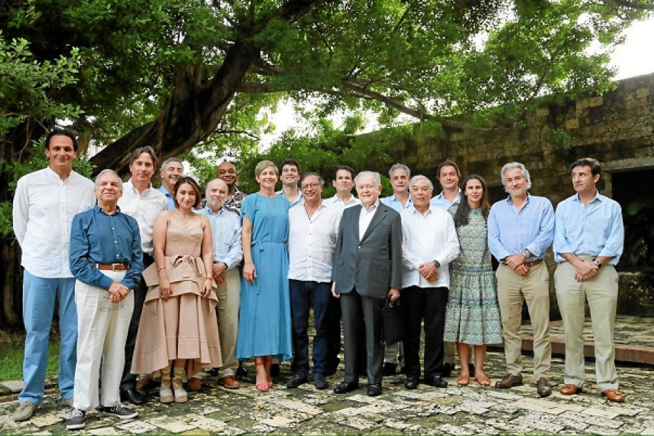 FOTO | PRESIDENCIA.GOV | LA PATRIA  Esta es la primera reunión que sostiene el presidente, Gustavo Petro, con los principales empresarios del país.