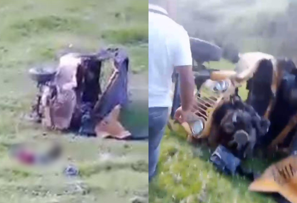 Cuatro personas muertas y dos lesionadas en accidente de campero en el oriente de Caldas