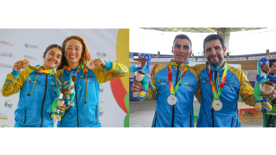 Natalia Carmona y Luisa Fernanda Naranjo ganaron bronce, mientras que Carlos Alberto Urán y Jhónatan Restrepo lograron plata. 