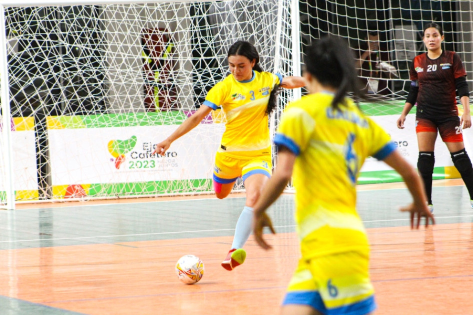 Fútbol de salón femenino de Caldas ganó 3-1 frente a Cundinamarca