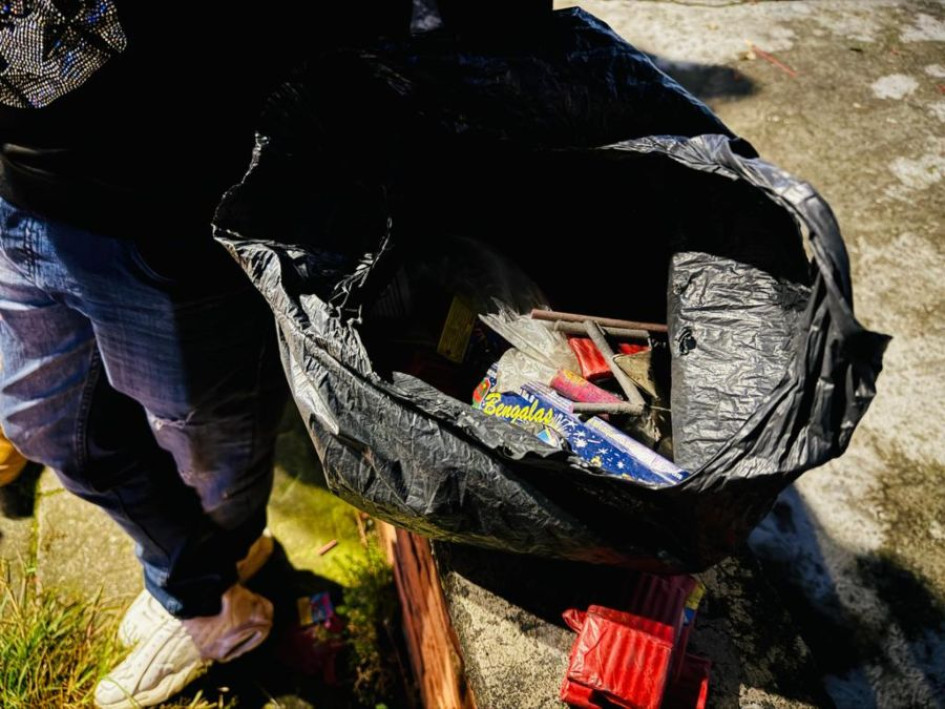 Decomisan material pirotécnico en la celebración de la noche de las velitas en Manizales
