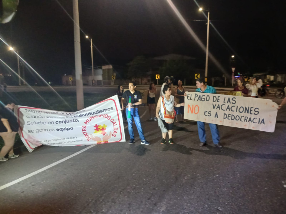 Esta es una protesta que realizaron a finales de noviembre.