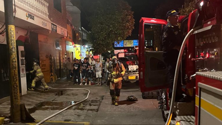 El fuego se originó en la calle 11, entre las carreras 7 y 8, del puerto caldense.