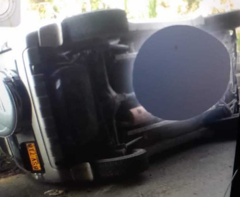 Volcamiento en Aguadas