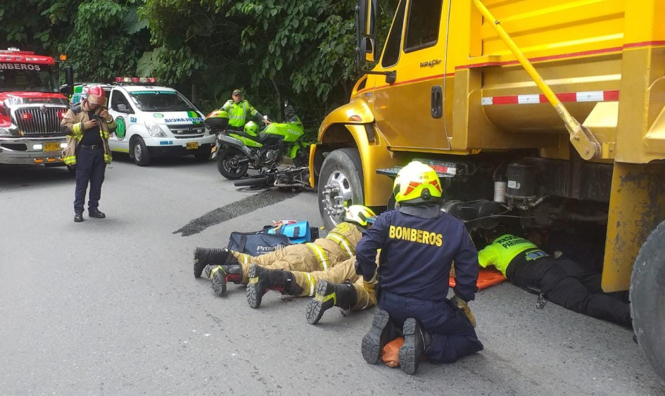 El accidente ocurrió en el sector de Liborio, cerca del motel Las Vallas.