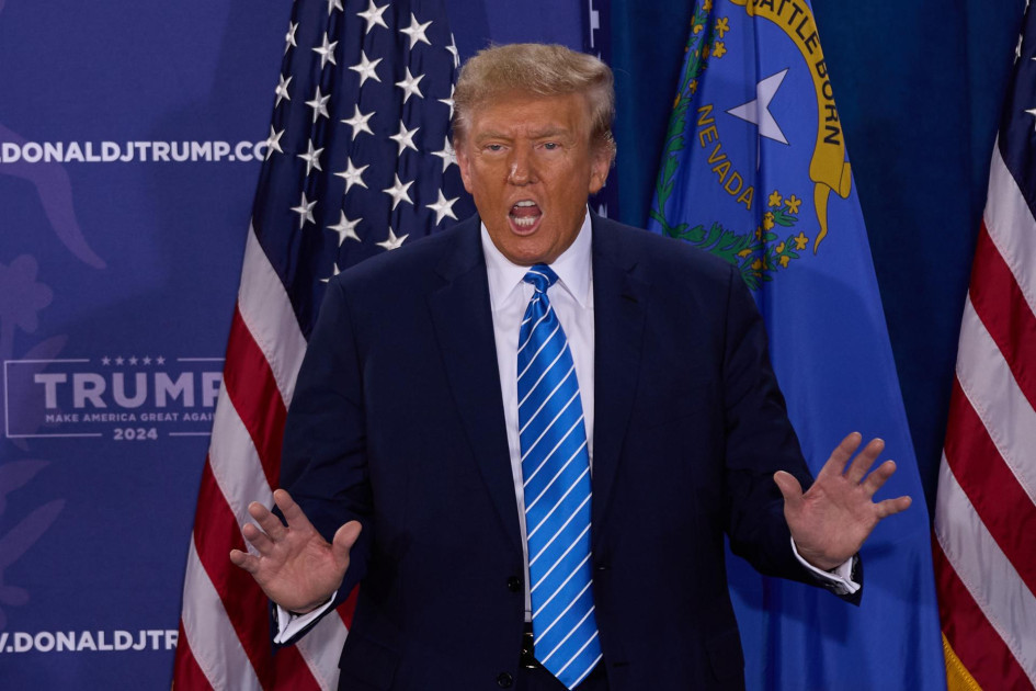 El candidato presidencial republicano, el expresidente Donald J. Trump, habló durante su evento Compromiso con el Caucus en Big League Dreams en Las Vegas, Nevada, EE.UU., el pasado 27 de enero. El Caucus Republicano de Nevada tendrá lugar este jueves.