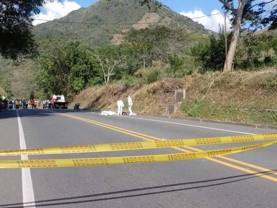 Accidente de tránsito en la vía Manizales - La Felisa