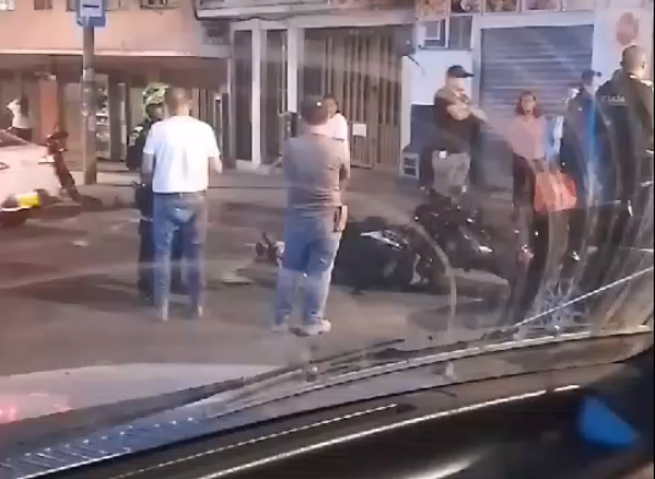 Accidente en el barrio San Jorge.