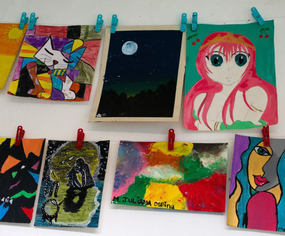 Algunas obras hechas en el taller de pintura del 2023.