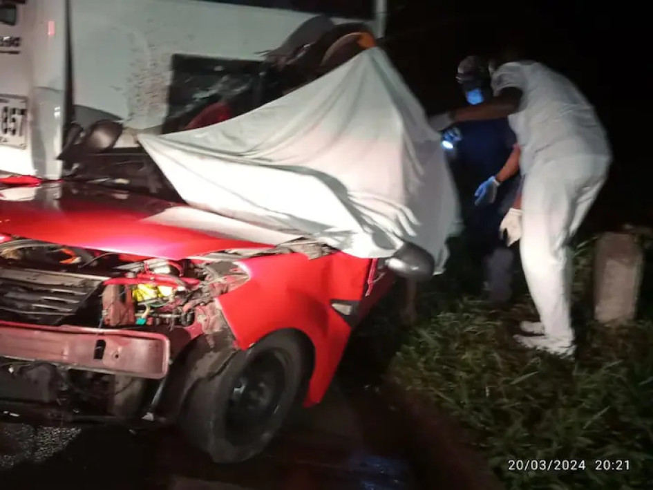 El accidente ocurrió en el sentido Manizales - Medellín, metros antes de salir del Túnel de Irra.